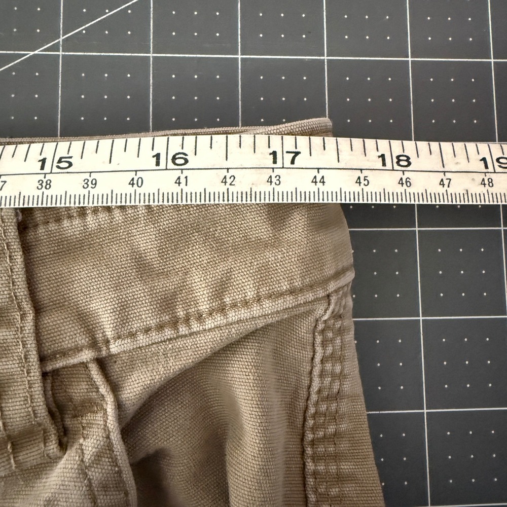 Duluth Mens 35x27* Flex Fire Hose Cargo Pants Workwear Khaki Utility Rugged - Picture 6 of 8